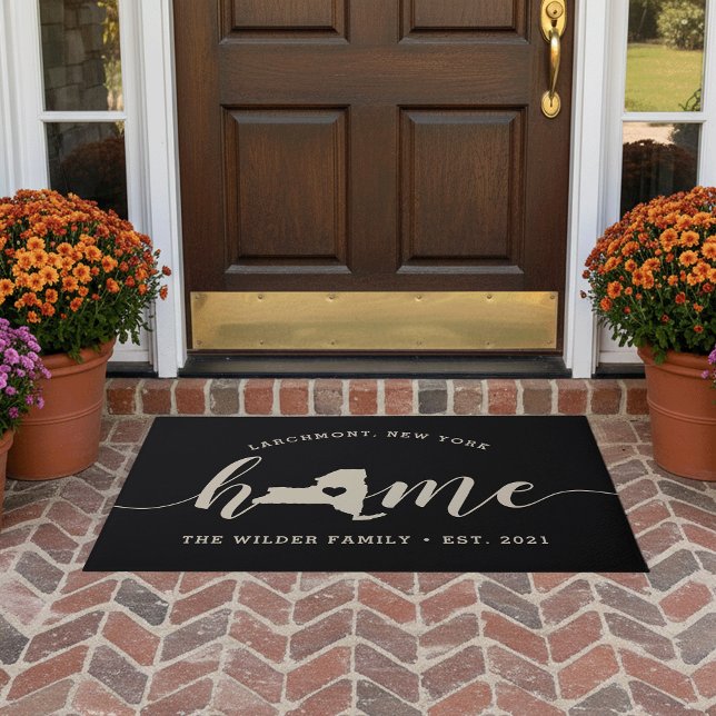 New York Home State Personalised Doormat (Creator Uploaded)