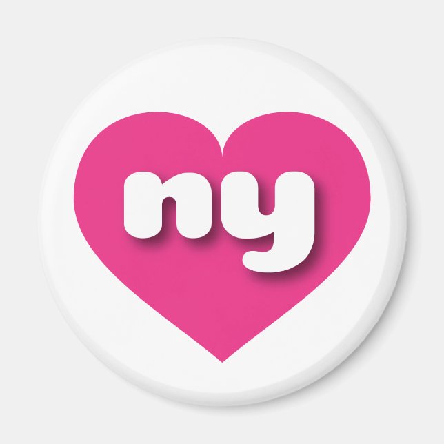 New York hot pink heart - I love ny Magnet (Front)