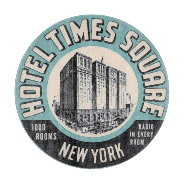 New York Hotel,  edit text Cutting Board (Front)