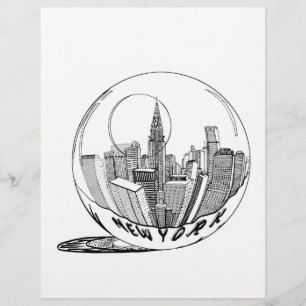 New York in a glass ball