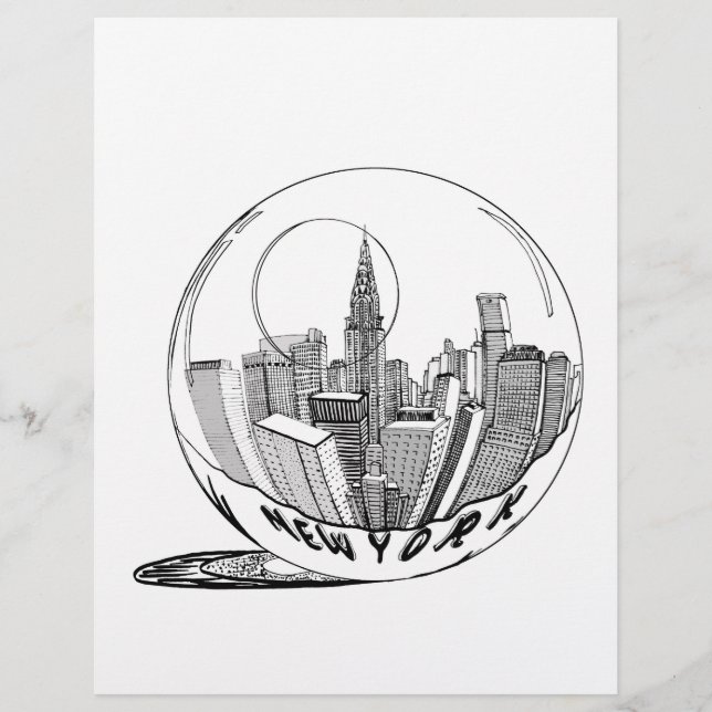 New York in a glass ball (Front)