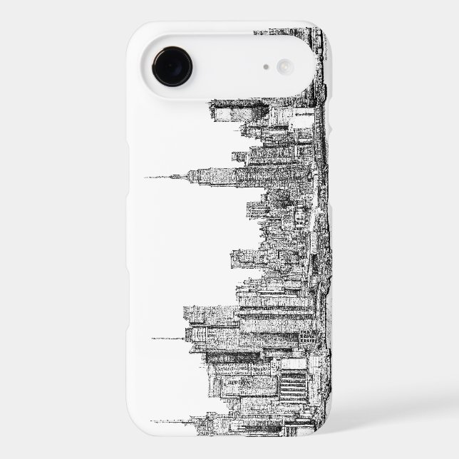 New York ink drawings Case-Mate iPhone Case (Back)