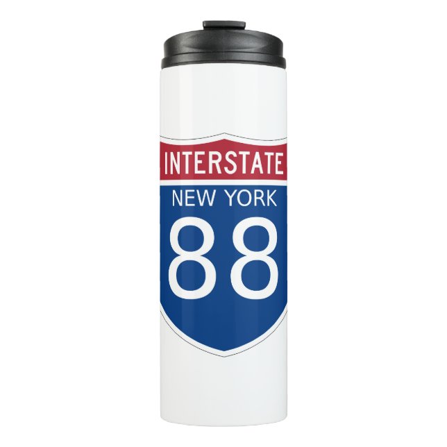 New York Interstate Sign Thermal Tumbler (Front)