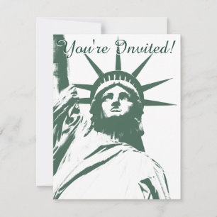 New York Invitations Personalised New York RSVP