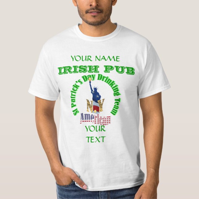 New York Irish St Patrick's T-Shirt (Front)