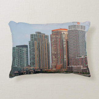 NEW YORK - JULY 5,  2015: Long Island City waterfr Decorative Cushion