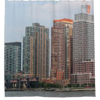 NEW YORK - JULY 5,  2015: Long Island City waterfr Shower Curtain