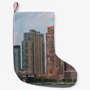 NEW YORK - JULY 5,  2015: Long Island City waterfr Small Christmas Stocking