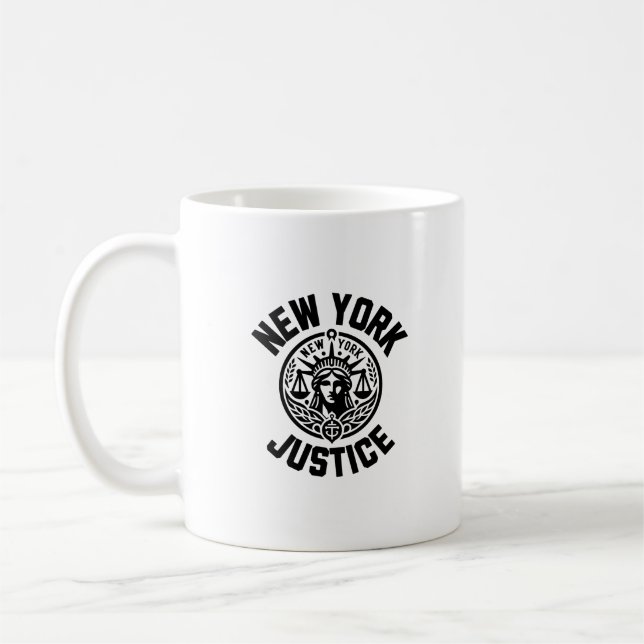 New York Justice, New York Strong  Coffee Mug (Left)