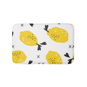 New York Lemons: Vintage Cut-Outs Bath Mat