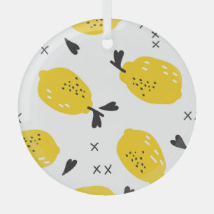New York Lemons: Vintage Cut-Outs Glass Tree Decoration