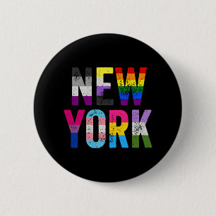 New York Lgbt Equality Flags Pride Month Lesbian 6 Cm Round Badge