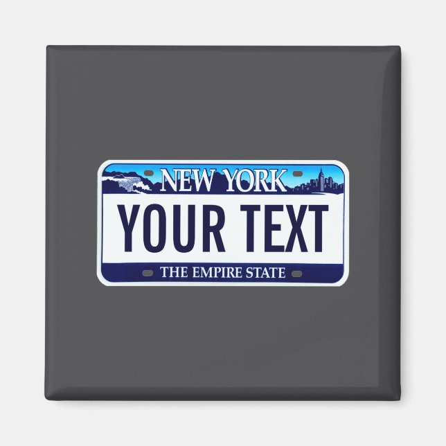 New York License Plate  Magnet (Front)