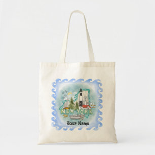 New York Lighthouse Tote Bag