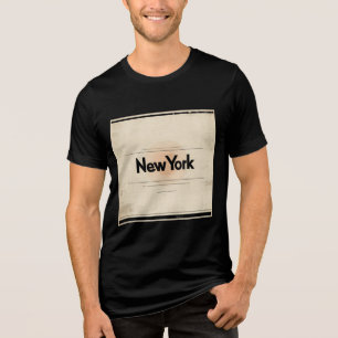New York Limited Edition Inspired by 1960s Poster Tri-Blend Shirt