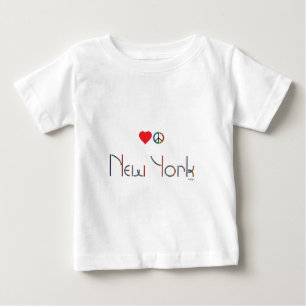 NEW YORK, Love and Peace, Cool Baby T-Shirt