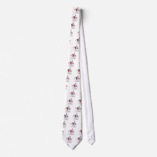 New York love couple with red umbrella Tie