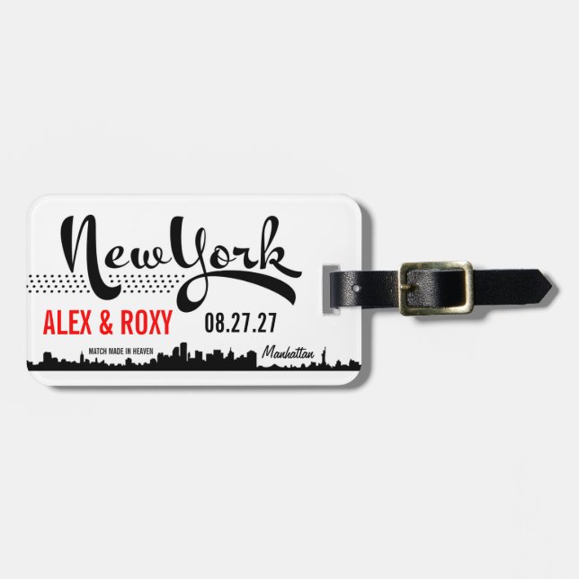 NEW YORK Luggage Tag (Front Horizontal)