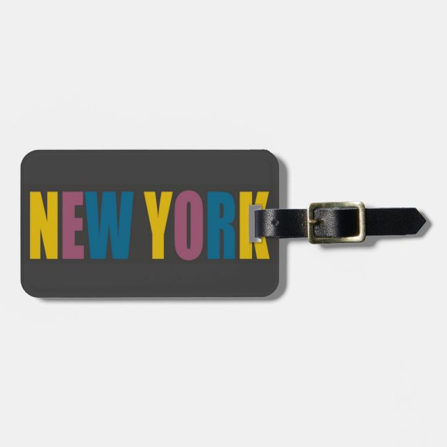New York Luggage Tag (Front Horizontal)