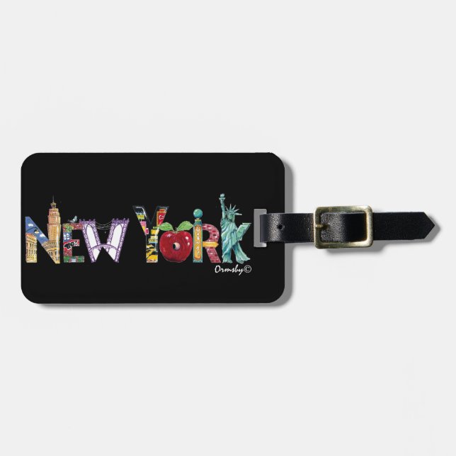 New York luggage tag (Front Horizontal)