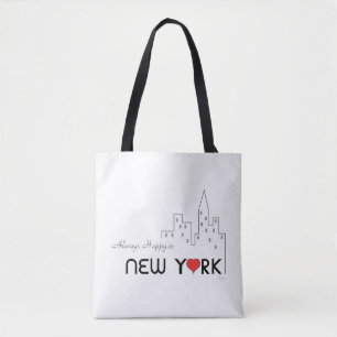New York, Manhattan, Black Stripes, Cool Tote Bag