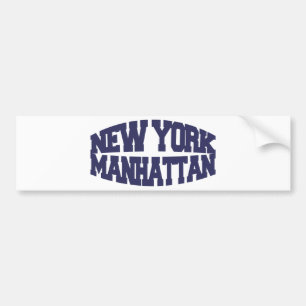 New York Manhattan Bumper Sticker