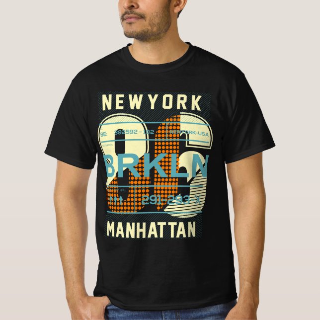 New York Manhattan Graphic T-Shirt (Front)