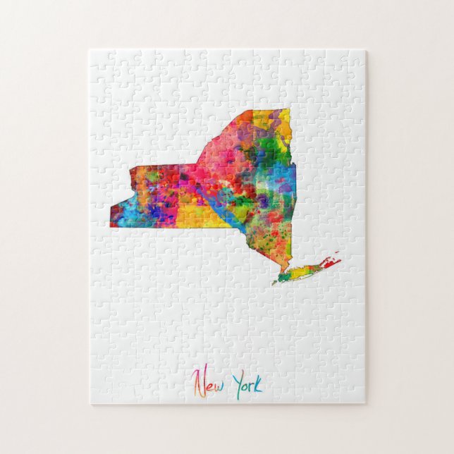 New York Map Jigsaw Puzzle (Vertical)