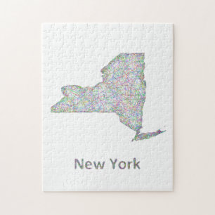 New York map Jigsaw Puzzle