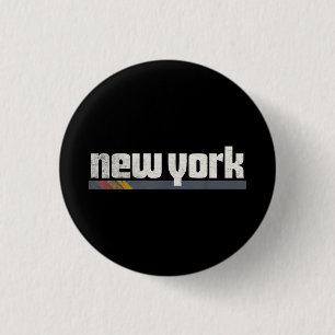 New York Men Women Gift 3 Cm Round Badge
