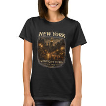 New York Midnight Rush Vintage Graphic T-Shirt