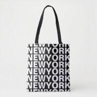 New York modern black and white typography fashion