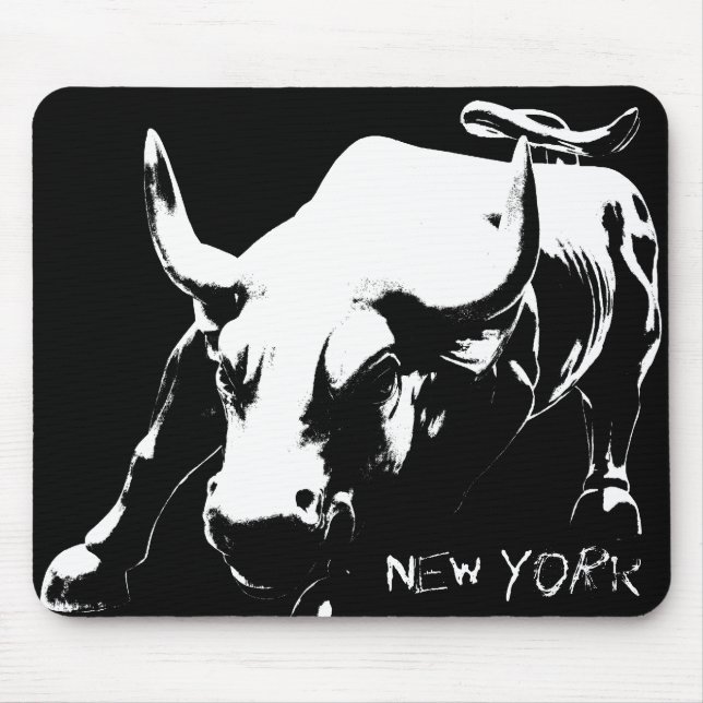 New York Mousepad Bull Landmark New York Gifts (Front)