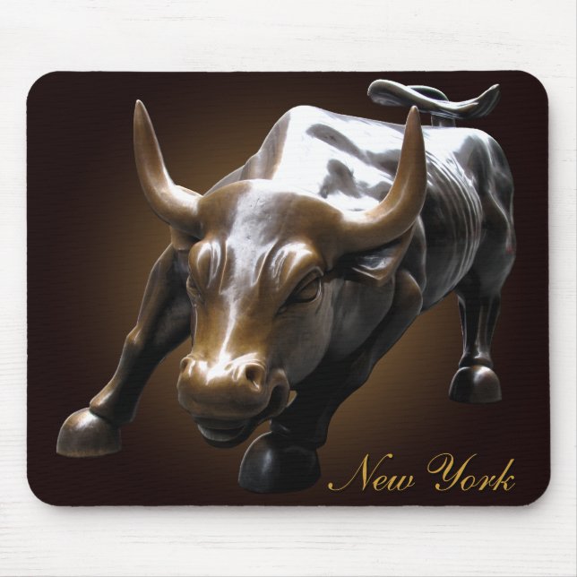 New York Mousepad Bull Landmark New York Gifts (Front)