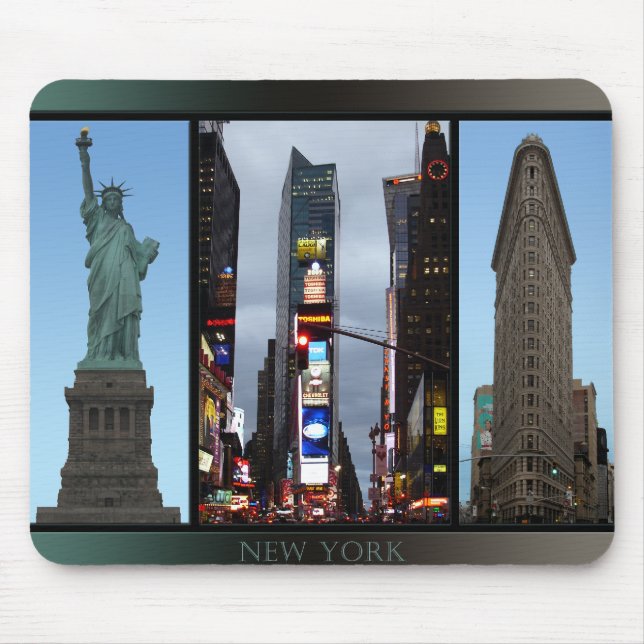 New York Mousepad New York Souvenir Landmarks Gift (Front)