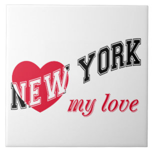 New York my love Ceramic Tile