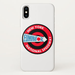New York National Speedway vintage sign. iPhone X Case