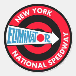 New York National Speedway Vintage sign Classic Round Sticker