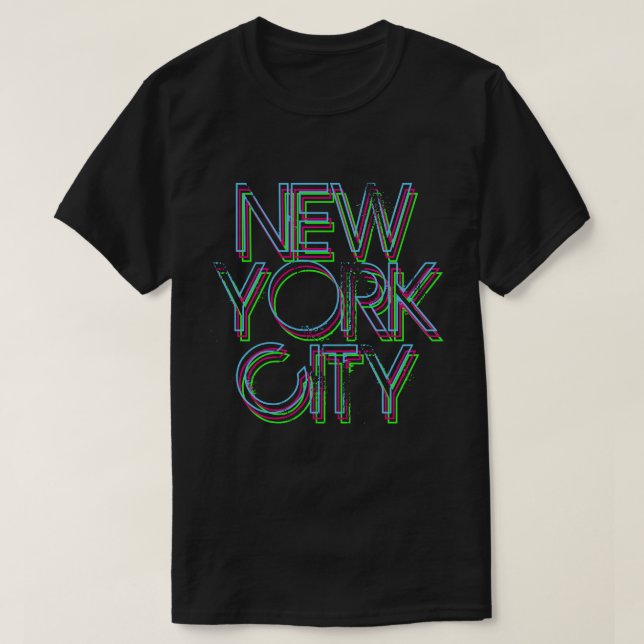 New York Neon Lights T-Shirt (Design Front)