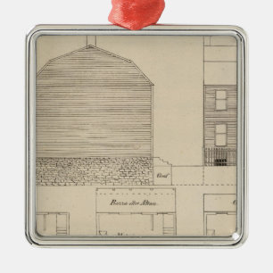New York, New Jersey, Pennsylvania Metal Ornament
