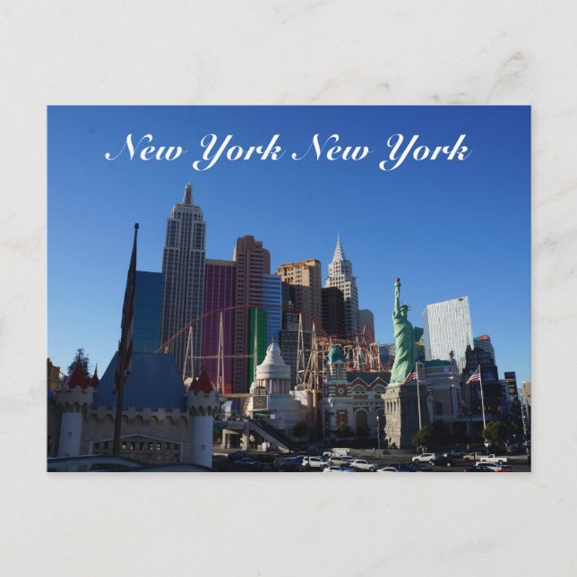 New York – New York Hotel Postcard (Front)