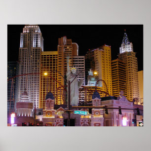 New York New York Las Vegas Photo Poster Print