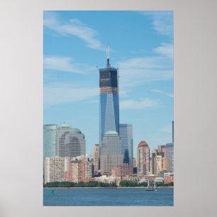 New York, New York. Manhattan City Skyline Poster
