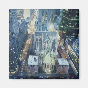 "New York Nightlights" Watercolor Art Magnet