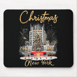 New York Ny Christmas Girl Trip Matching  Mouse Pad