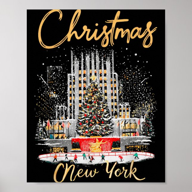 New York Ny Christmas Girl Trip Matching  Poster (Front)