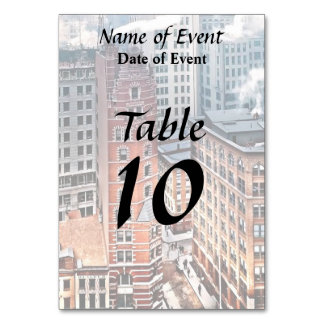 New York NY - Cluster of Skyscrapers c1900 Table Number