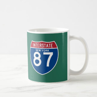 New York NY I-87 Interstate Highway Shield - Coffee Mug