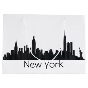 NEW YORK, NY SKYLINE OILS - LARGE GIFT BAG