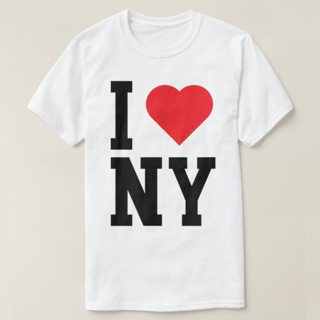 New York  NY  Throwback Design  Classic Heart  T-Shirt (Design Front)